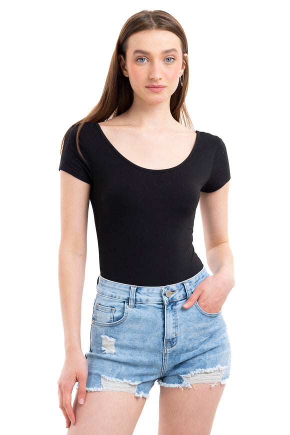 Bodysuit liso cuello redondo