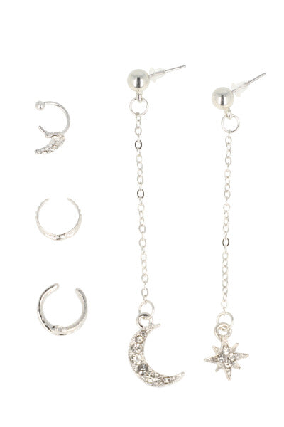 Set earcuffs estrella PLATA