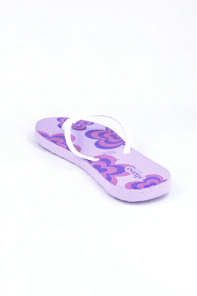Flip flop chinela flores retro LILA