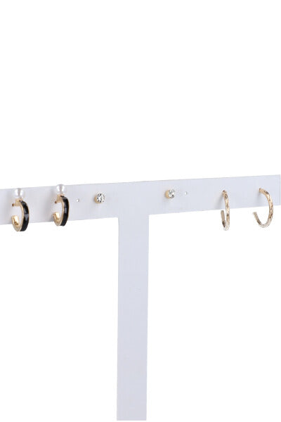 Set 3 pares aretes arracadas ORO