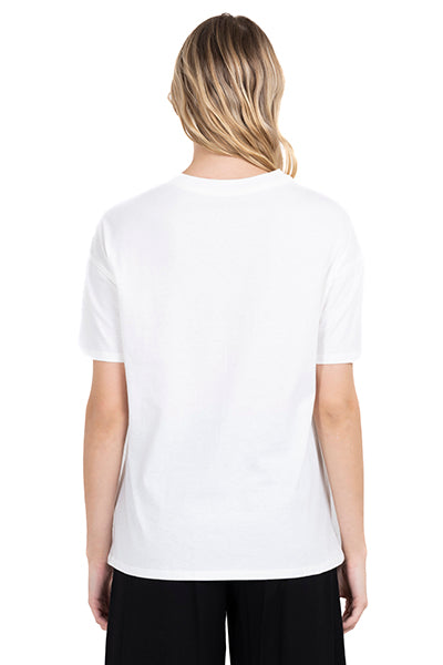 Playera Oversize Margaritas Felices HUESO COMBO