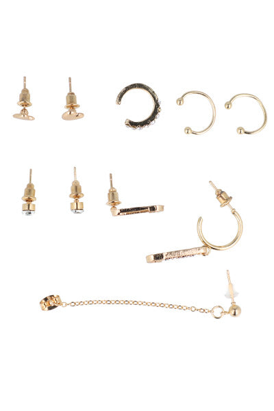 Set 10 ear cuff mix ORO