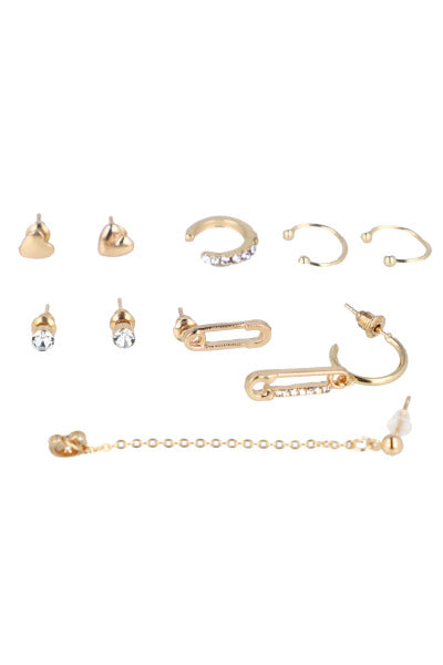 Set 10 ear cuff mix ORO