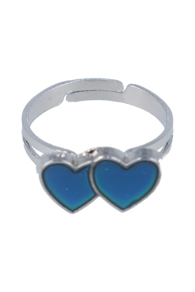 Anillo humor corazones PLATA