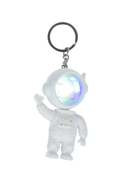 Llavero Astronauta Luz BLANCO