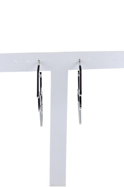 Aretes silueta rayo PLATA