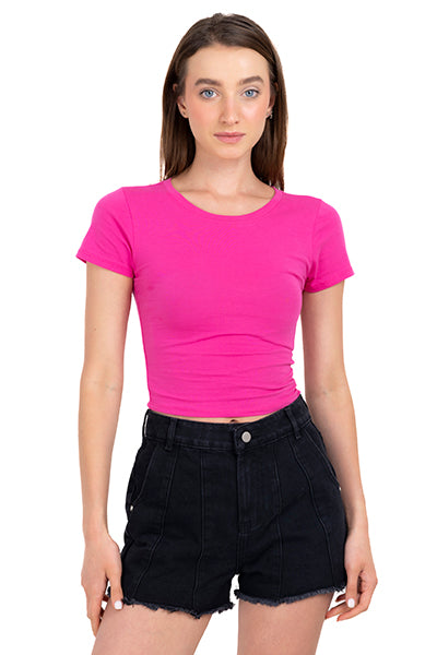 Top Crop Manga Corta FIUSHA