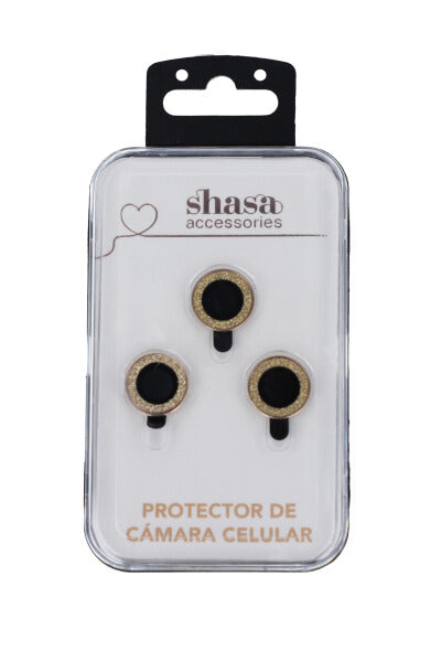 Set 3 Protector Cámara Celular ORO