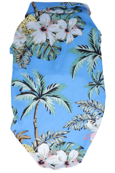 Camisa para mascota  hawaiana chica BLANCO