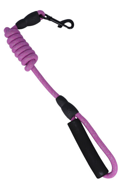 Correa para mascota lurex gancho MORADO
