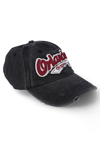 Gorra Orlando parche destrucciones NEGRO