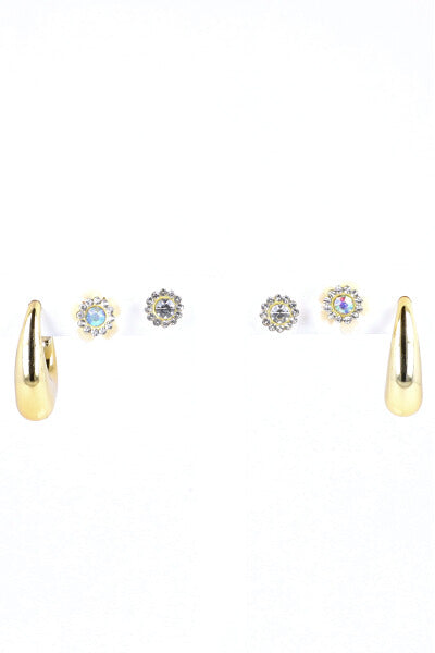 3 Pack Arracadas Flores ORO