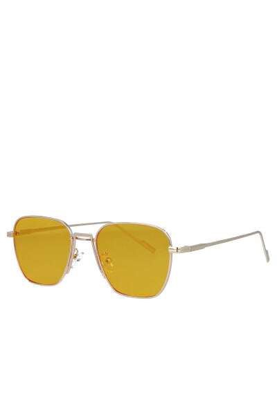 Lentes sol aviador metal AMARILLO