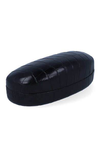 Estuche lentes croco NEGRO