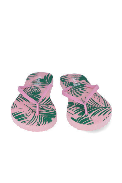 Flip flop hojas ROSA