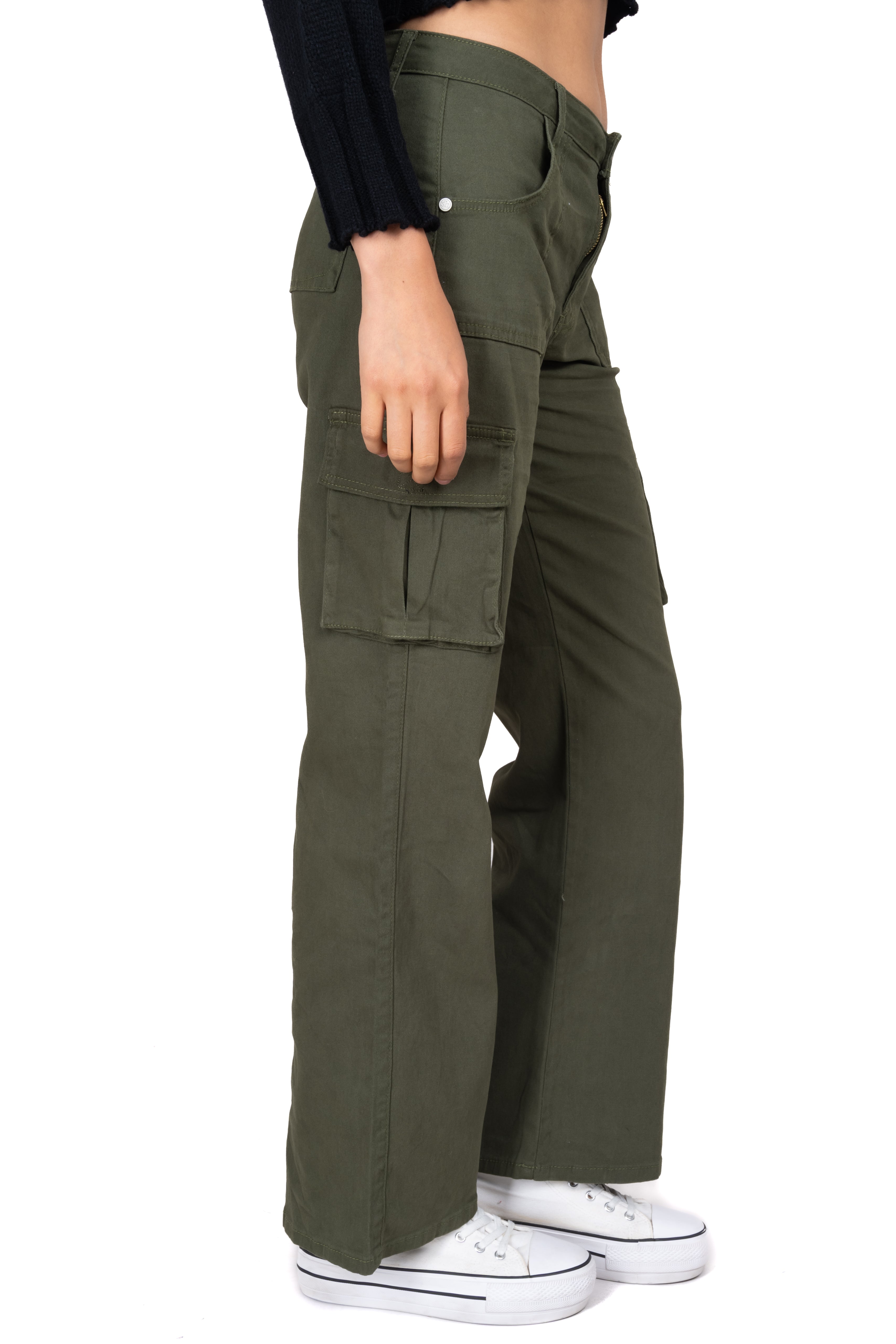 Jeans cargo bolsas OLIVO
