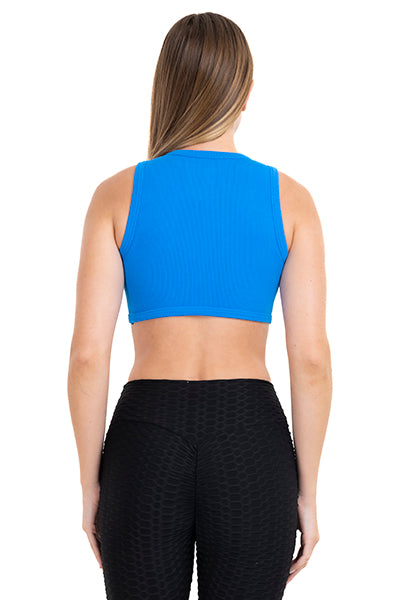 Top crop tirantes AZUL ELECTRICO