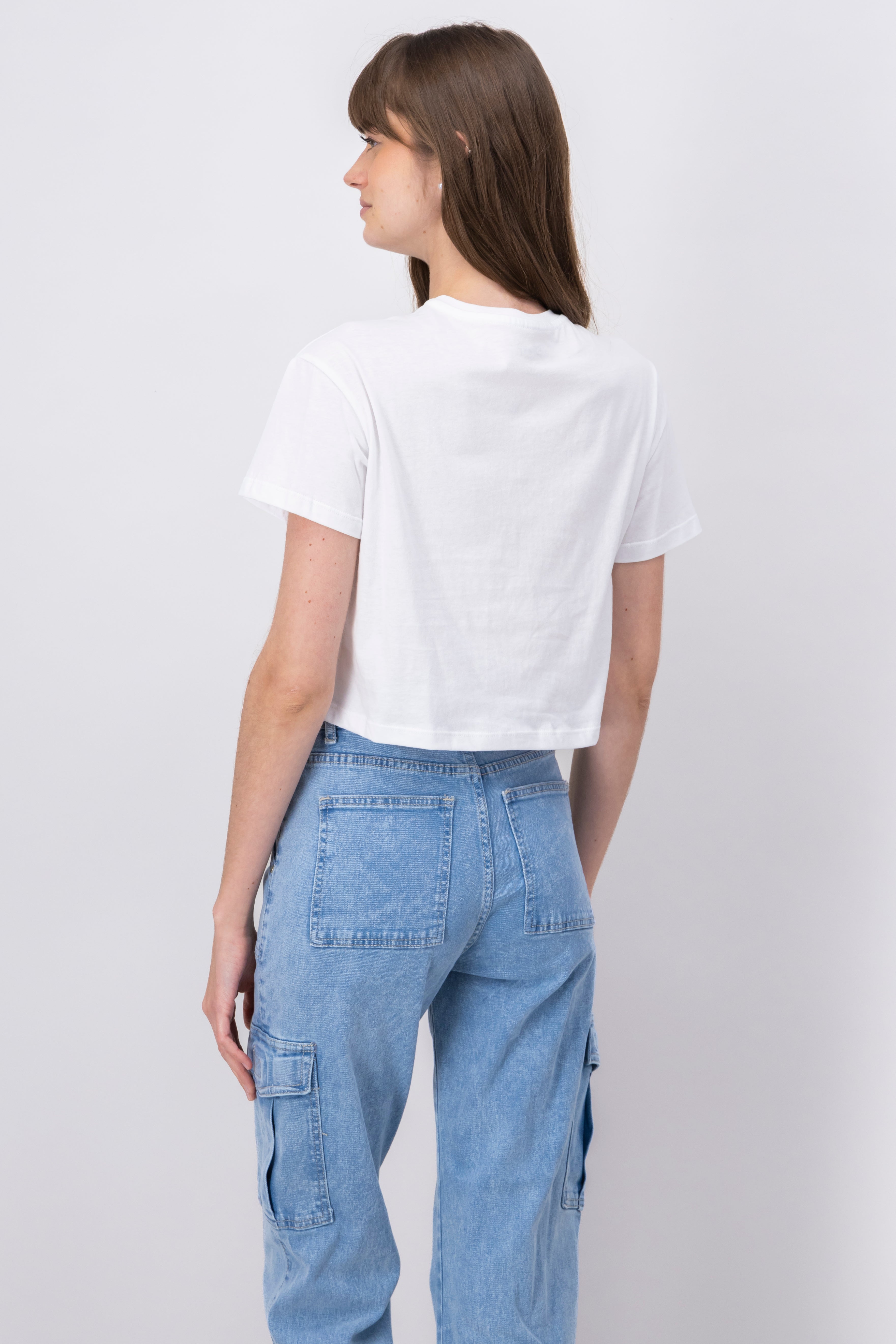 Top conchas glitter BLANCO COMBO