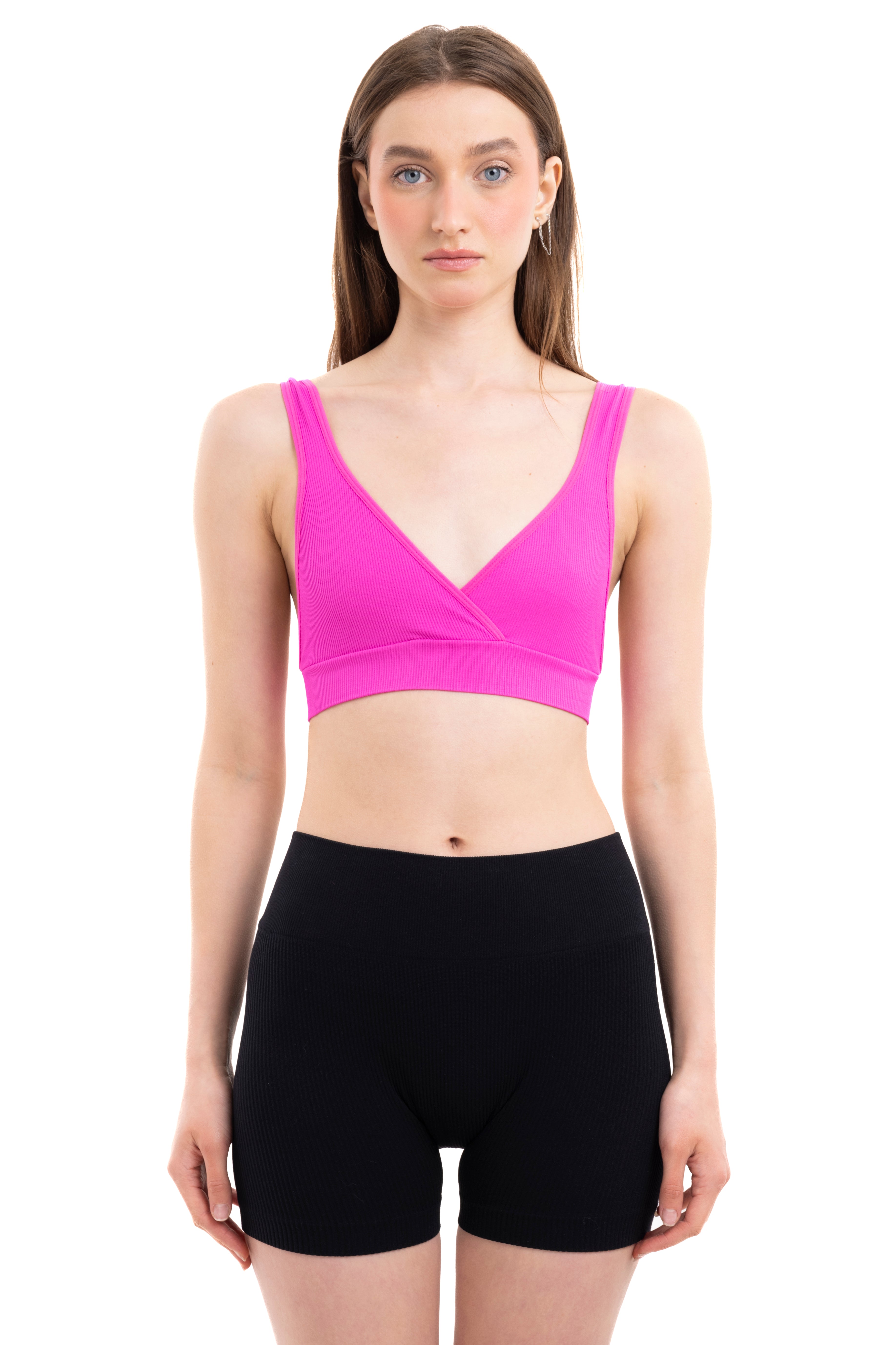 Top crop rib tirante ancho FIUSHA