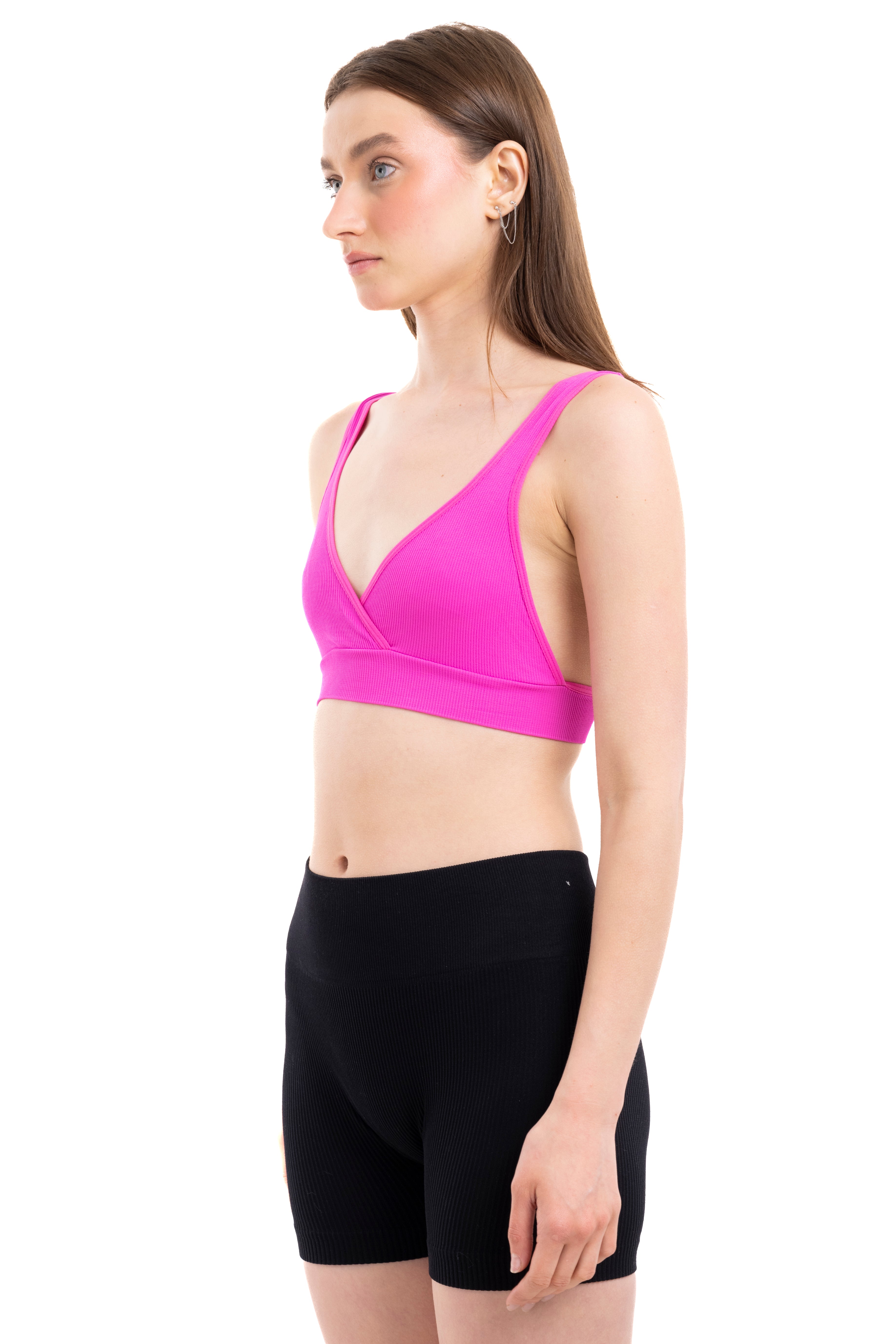 Top crop rib tirante ancho FIUSHA
