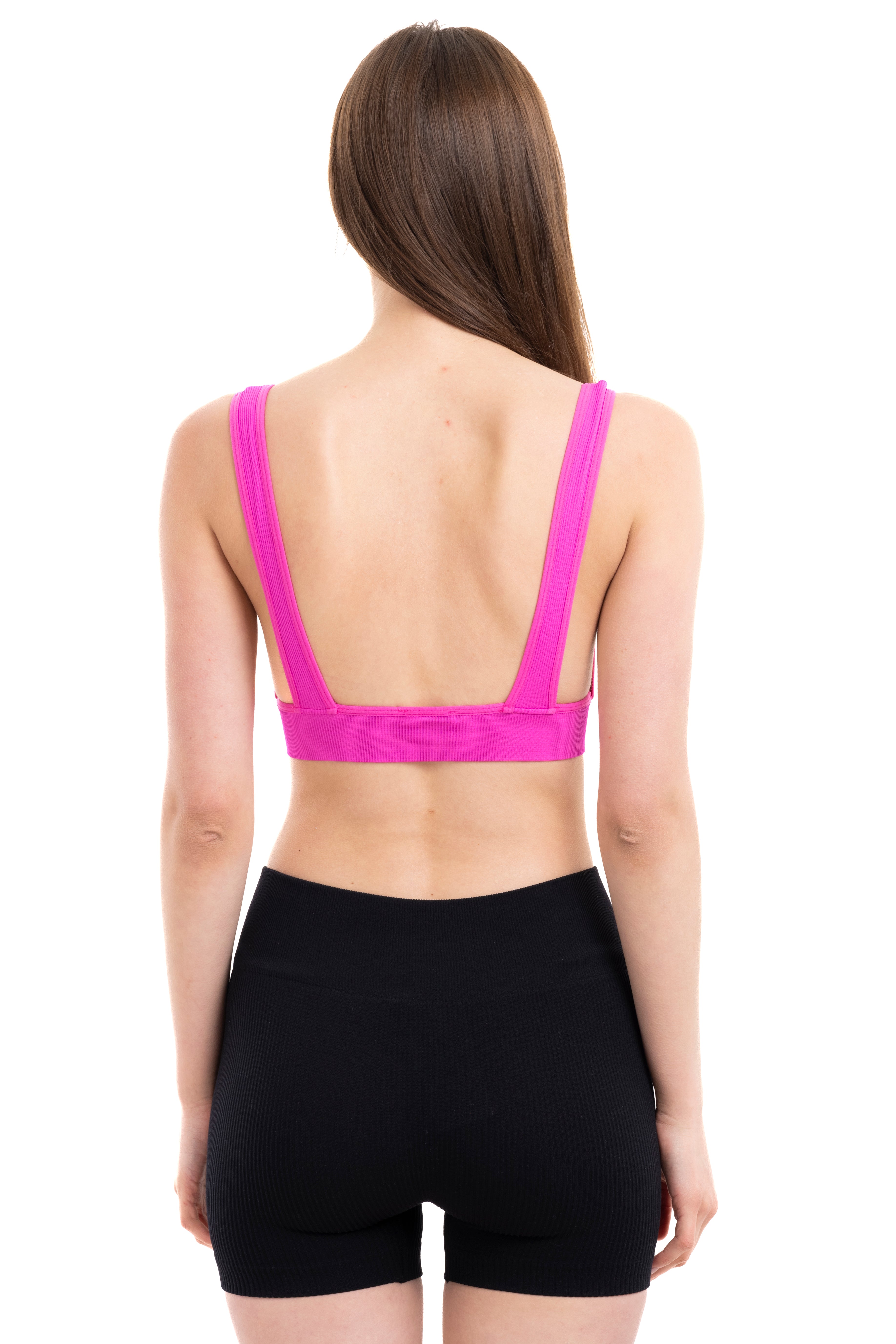 Top crop rib tirante ancho FIUSHA