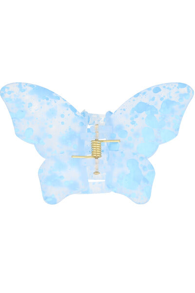 Pinza mariposa transparente pintura AZUL CIELO