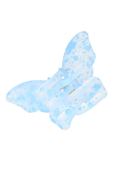 Pinza mariposa transparente pintura AZUL CIELO