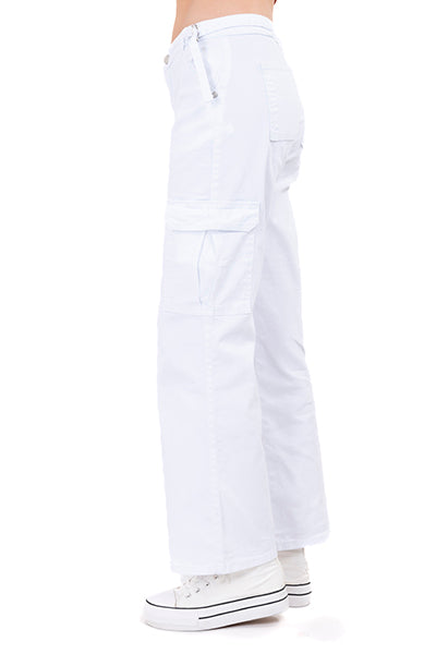 Jeans Cargo Bolsa BLANCO