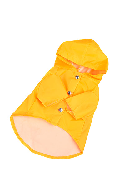 Impermeable para mascota chico NARANJA