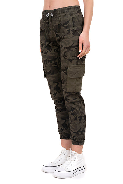 Jeans jogger cargo camuflaje OLIVO COMBO