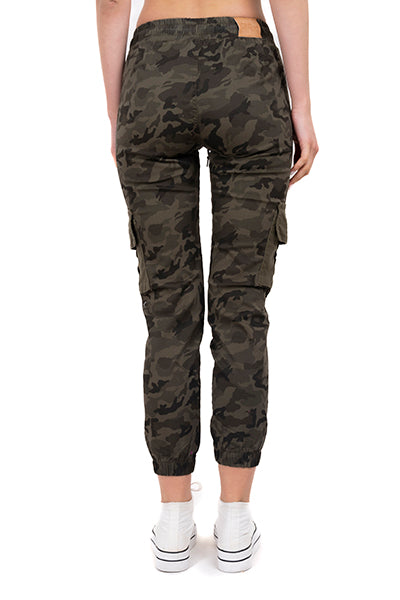 Jeans jogger cargo camuflaje OLIVO COMBO