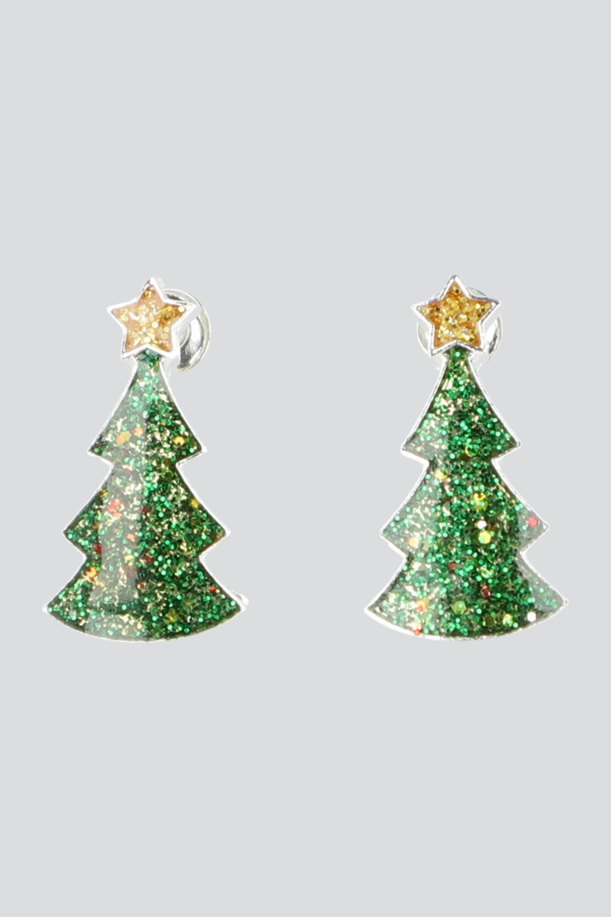 Aretes árbol navidad VERDE