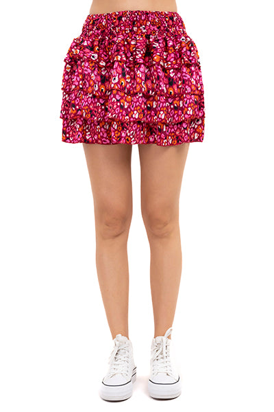 Falda mini olanes flores