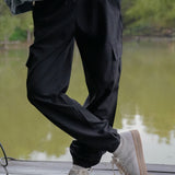 Pantalón Cargo Monocolor Bolsas
