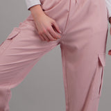 Pantalón Cargo Monocolor Bolsas