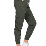 Pantalón Cargo Monocolor Bolsas