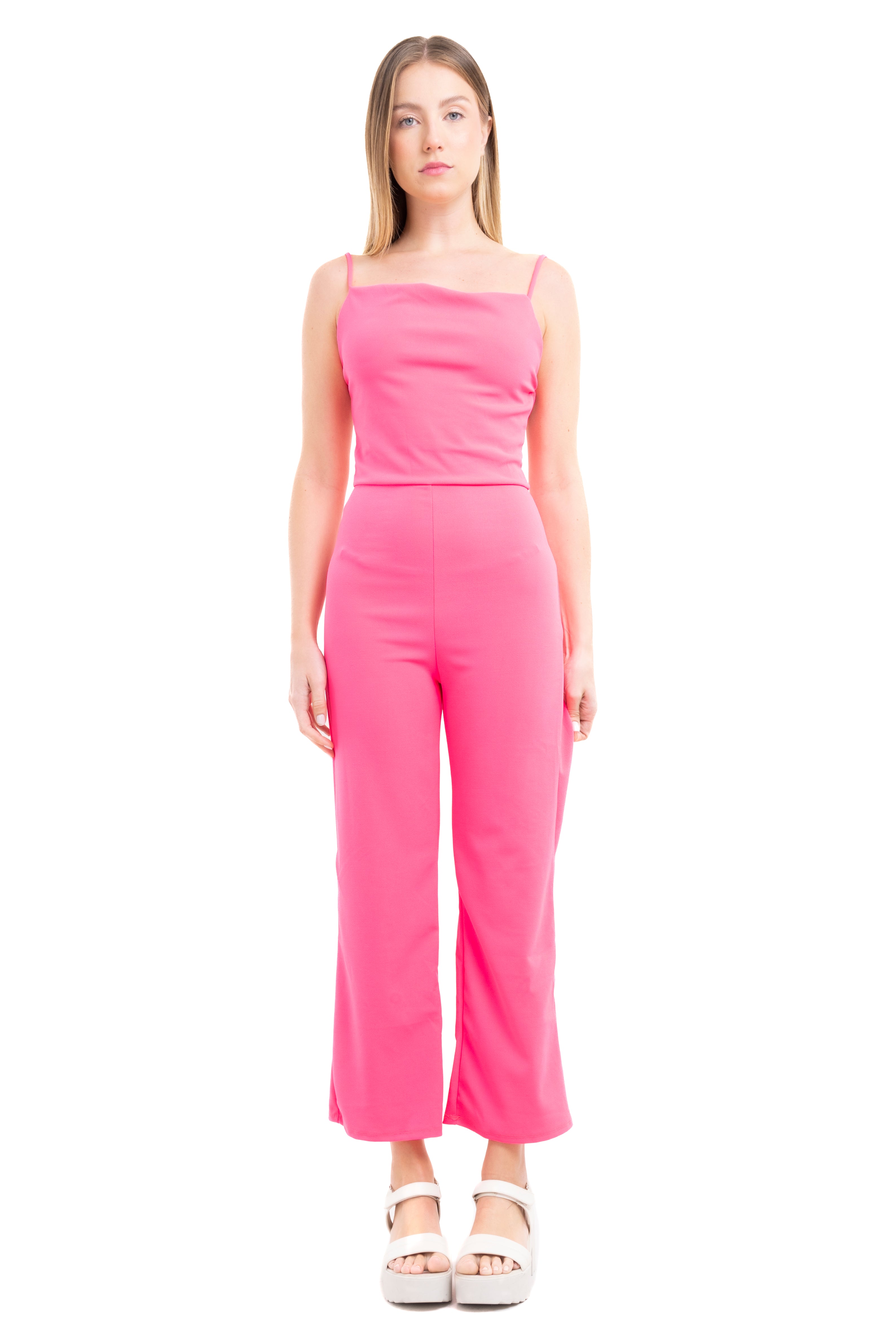 Jumpsuit liso cintas espalda FIUSHA