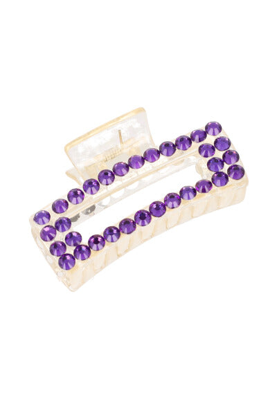 Pinza Acrilica Brillos Color MORADO