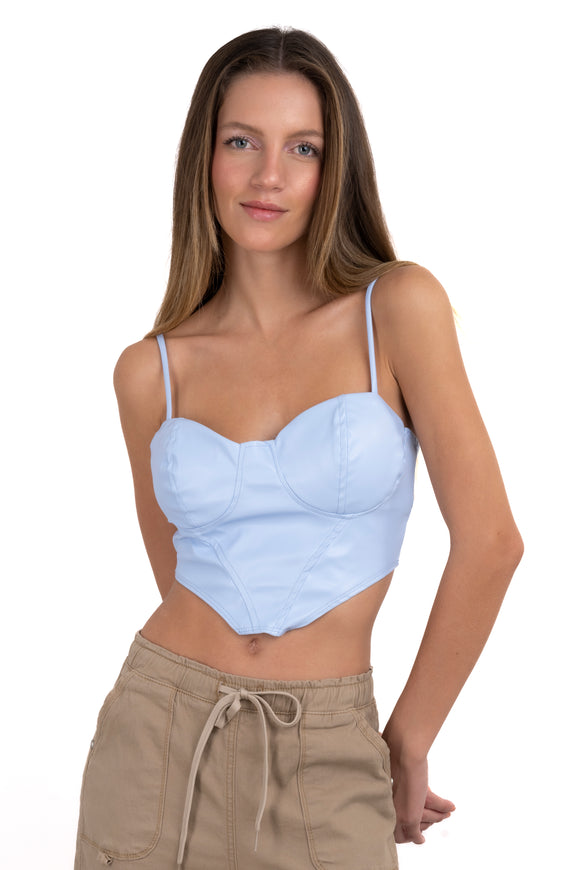 Corset copas efecto piel