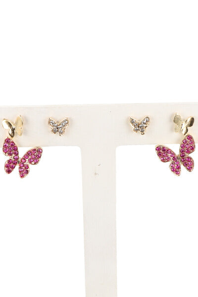 2 Pr Aretes Mariposa FIUSHA