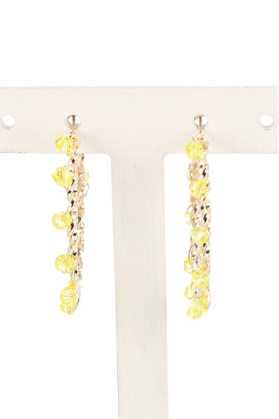 Arracadas Twist Beads AMARILLO