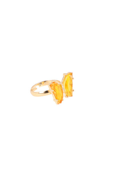 Anillo Mariposa Cristal NARANJA