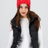 Gorro tejido brillos pompón
