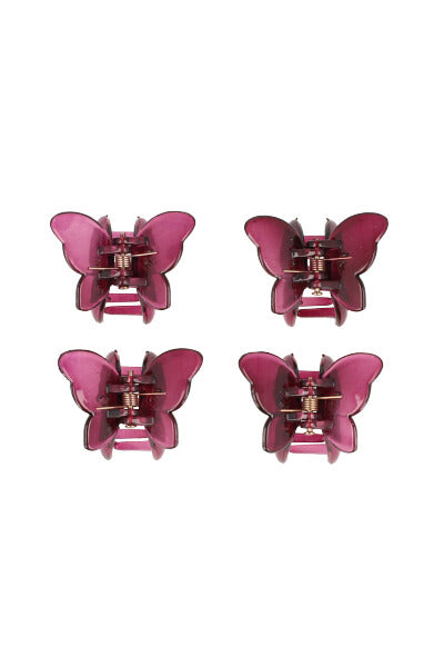 Set 4 pinzas mariposas UVA