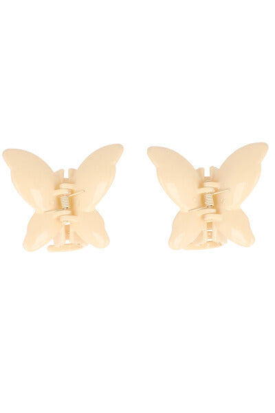 Set 2 Pinzas Mariposa BEIGE