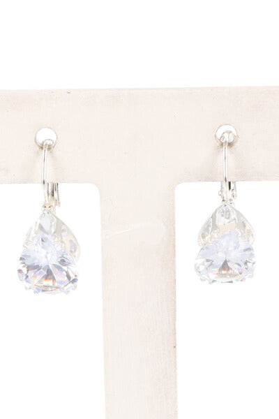 Aretes Gota Brillo PLATA