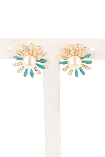 Aretes Margarita Perla AZUL