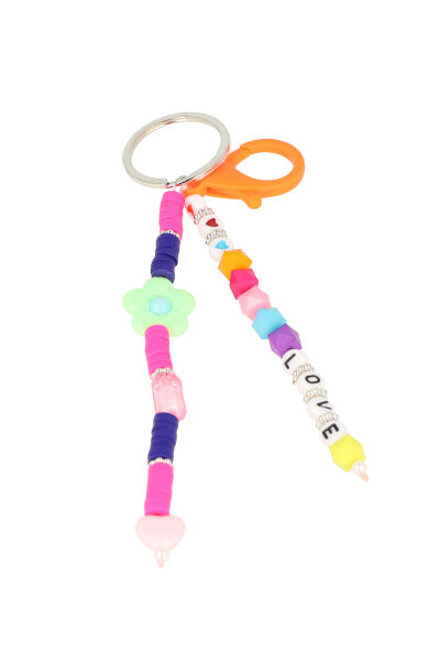 Llavero 2 correas cuentas love