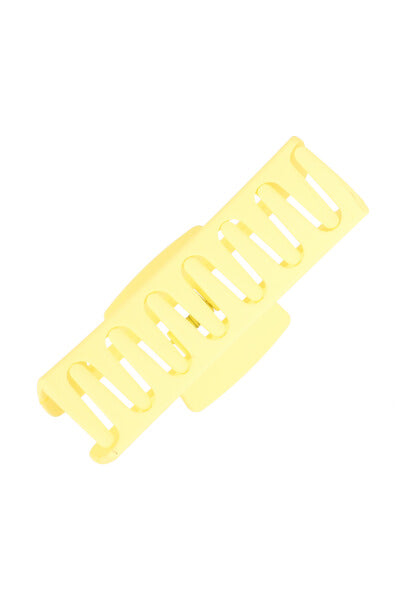 Pinza rectangular mate AMARILLO