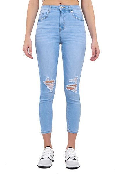 Jeans skinny destrucciones